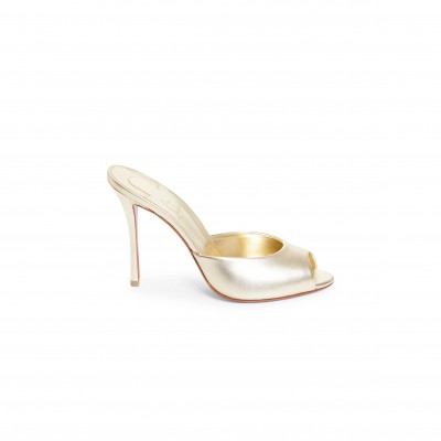 CHRISTIAN LOUBOUTIN ME DOLLY PEEP TOE SLIDE SANDAL 